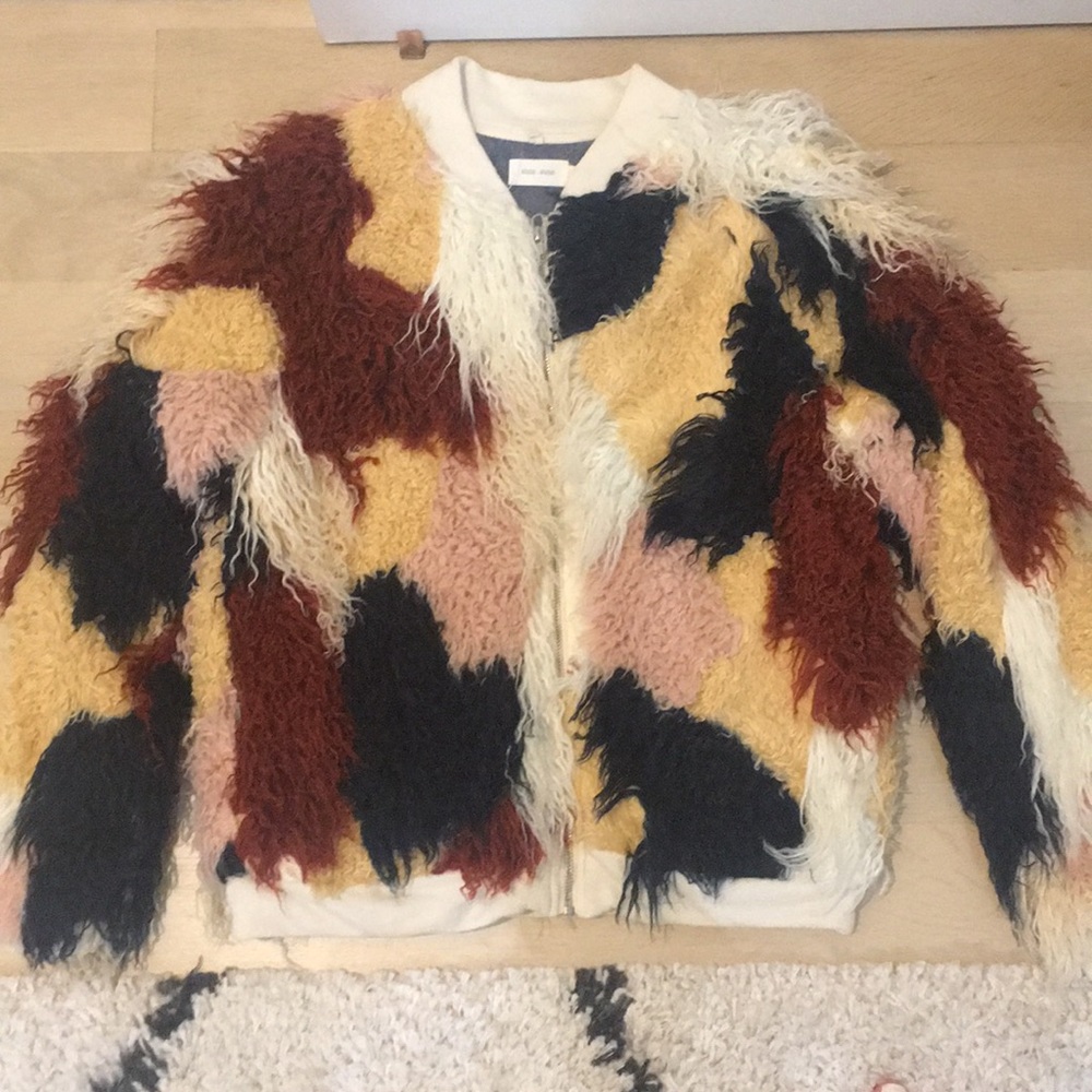 Fuzzy Anthropologie Coat